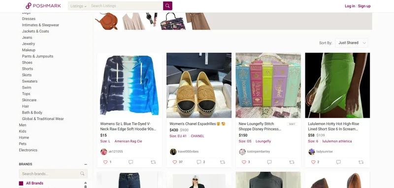 mua hang tren poshmark, dat hang poshmark, order hang poshmark